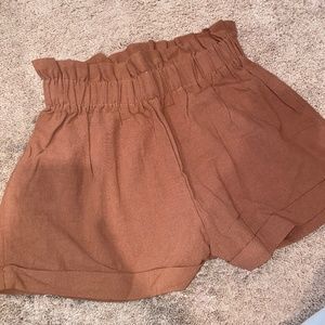 SHORTS --PEACH COLORED SHEIN SHORTS